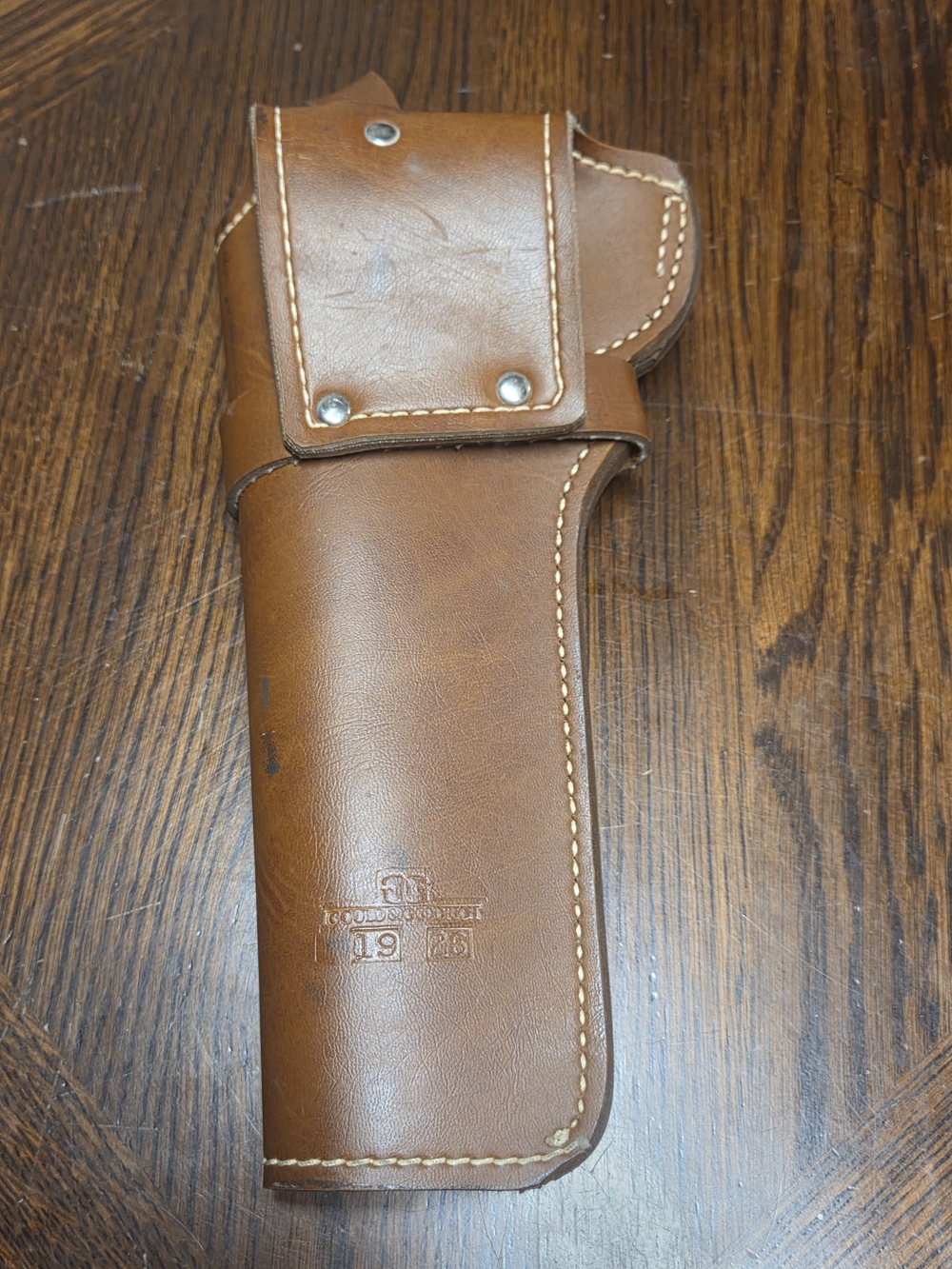 Vintage leather duty and field holster Gould & Goodrich holster